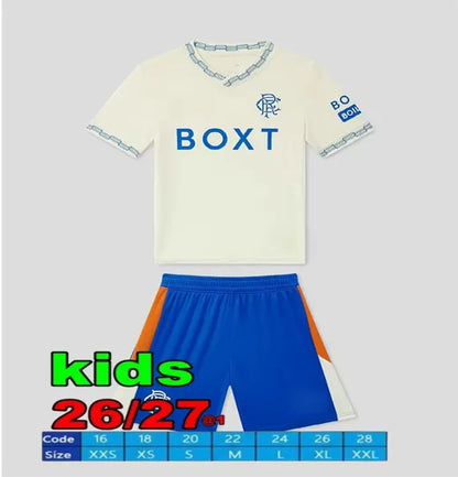 2026 Glasgow RangersS fc 26 27 home soccer jersey home Ranger COLAK ROOFE LUNDST - SitterJersey.com