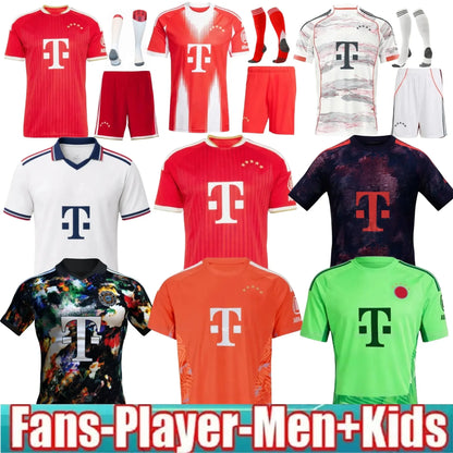 BayernS 2025 2026 2027 KANE MUSIALA OLISE soccer jerseys PAULOUIC LUIS DIAZ DAVI - SitterJersey.com