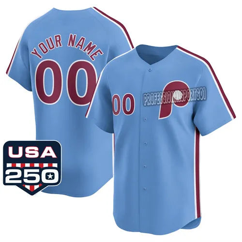USA 250 Fourth of July philadelphie phillie jersey 3 Bryce Harper 10 Realmutos 7 - SitterJersey.com