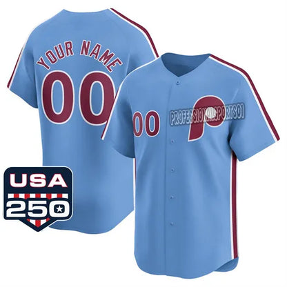 USA 250 Fourth of July philadelphie phillie jersey 3 Bryce Harper 10 Realmutos 7 - SitterJersey.com