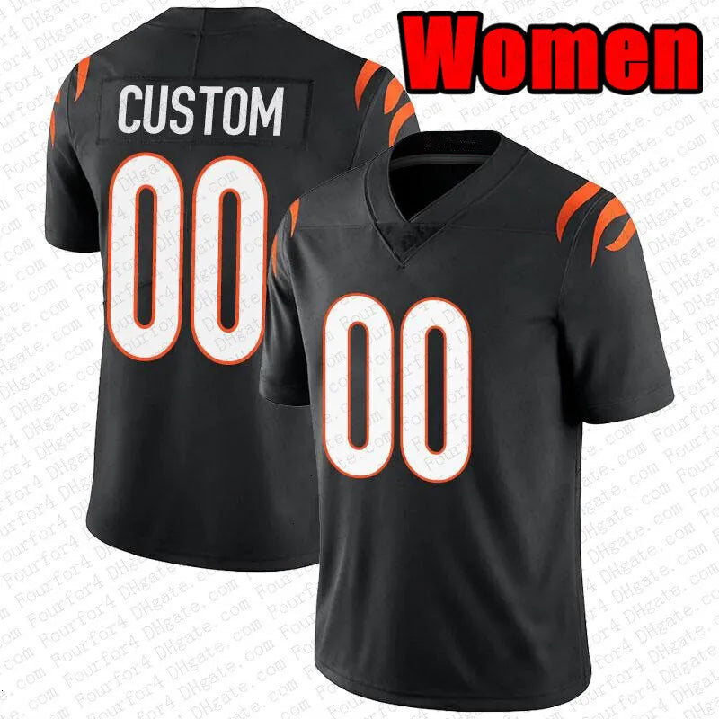 Joe Burrow JaMarr Chase Football Jersey Dexter Lawrence II Joe Flacco Tee Higgin - SitterJersey.com