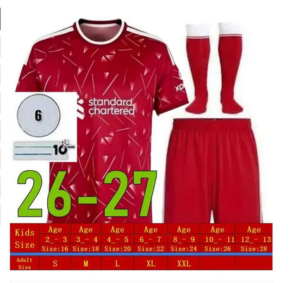 LFC 25 26 27 Liveropool Jersey ISAK WIRTZ EKITIKE M.SALAH VIRGIL Liveropool socc - SitterJersey.com