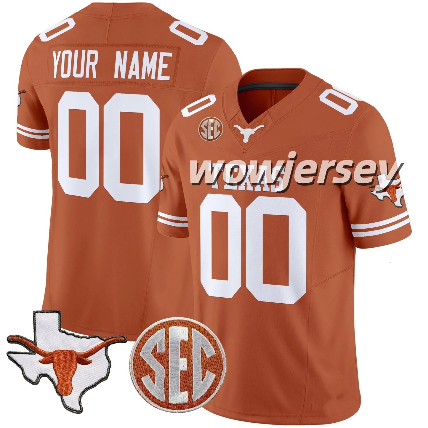 2026 Texas Longhorns Arch Manning Football Jersey Derrek Cooper Ryan Wingo Trevo - SitterJersey.com