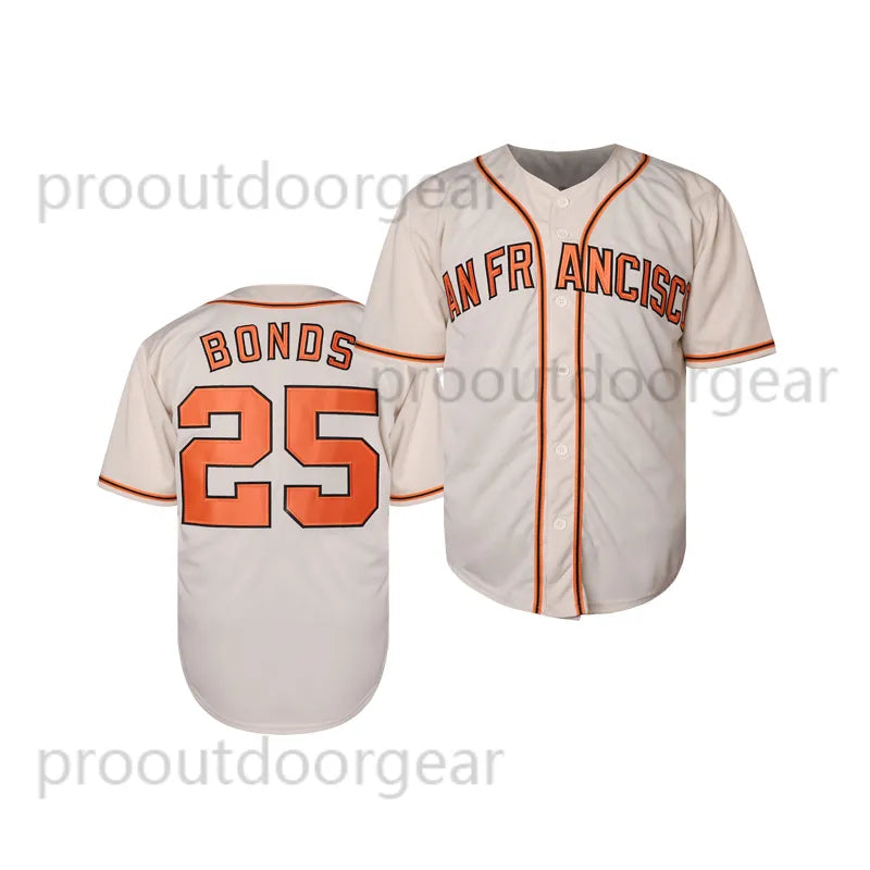 BONDS Baseball Jerseys Mens Sewing Embroidery High Quality In Stock Fast Shippin - SitterJersey.com