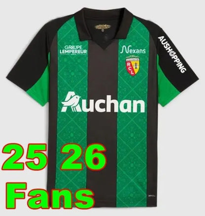 25 26 27 Home Away Maillot RC Lens Soccer Jerseys THIRD Saint-Barbe Special KAKU - SitterJersey.com