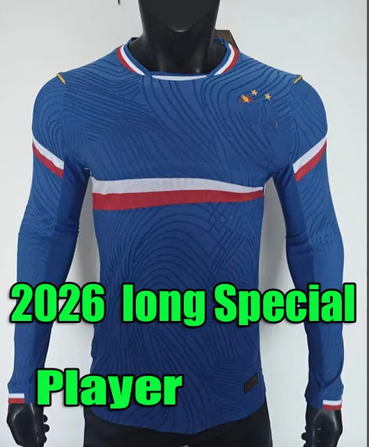 2026 maillot French Soccer Jerseys MBAPPE CHERKI OLISE DOUE Saliba kit Dembele 2 - SitterJersey.com
