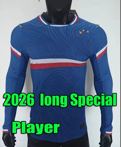 2026 maillot French Soccer Jerseys MBAPPE CHERKI OLISE DOUE Saliba kit Dembele 2 - SitterJersey.com