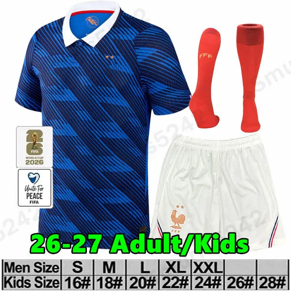 NEW 26 27 France jersey 2026 World Cup french soccer jerseys MBAPPE THAUVIN BARC - SitterJersey.com