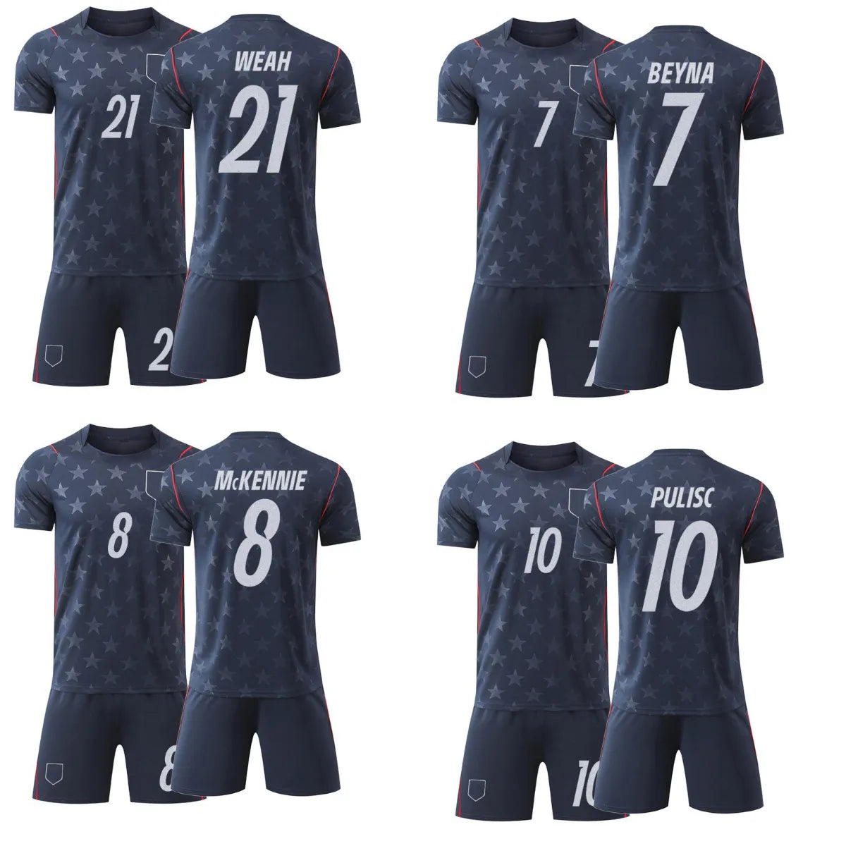 America Away Jersey Folarin Balogun 20 World Cup 2026 Shirt American National Te - SitterJersey.com