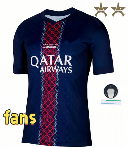 Psge jersey 26 27 DEMBELE HAKIMI BARCOLA NEVES ZAIRE EMERY DONNARUMMA MARQUINHOS - SitterJersey.com
