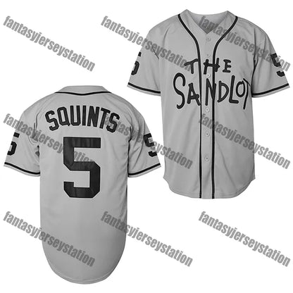 The Sandlot Baseball Jersey 11 Yeah-Yeah Blue Embroidered Baseball Sports Tops B - SitterJersey.com