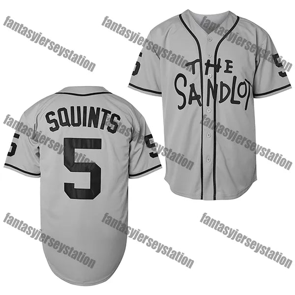 The Sandlot Baseball Jersey 10 White SMALLS Pattern Baseball Sports Tops Basebal - SitterJersey.com