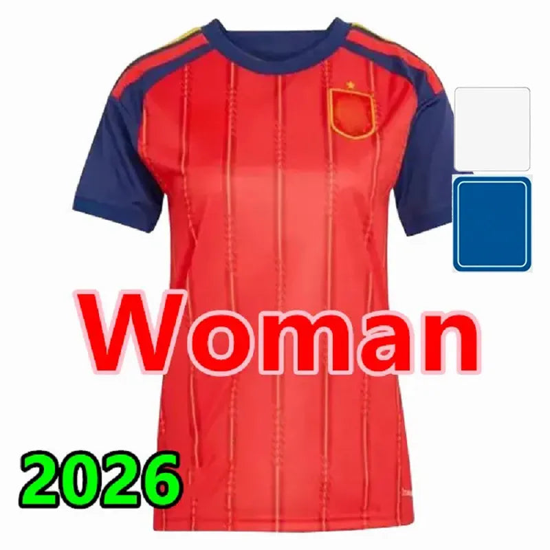 World Cup Spain Soccer Jersey 2026 Spain World Cup LAMINE YAMAL Soccer Jerseys WILLIAMS JR MORATA FABIAN JOSELU OLMO Spanish Espana 26 27 Football Shirt RODRIGO PEDRI CARVAJAL Kids Kit - SitterJersey.com