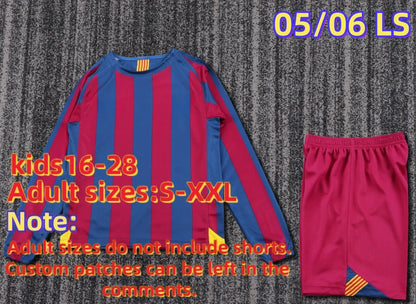 retro Barcelona jersey kids 92 95 98 99 03 04 15 16 17 RONALDINHO RIVALDO maillo - SitterJersey.com