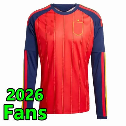 World Cup Spain Soccer Jersey 2026 Spain World Cup LAMINE YAMAL Soccer Jerseys WILLIAMS JR MORATA FABIAN JOSELU OLMO Spanish Espana 26 27 Football Shirt RODRIGO PEDRI CARVAJAL Kids Kit - SitterJersey.com