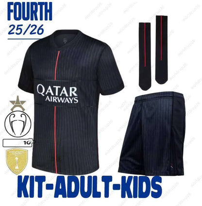 25/26 Season 1:1 Soccer Football Jersey Outdoor Sports Shirt Dembele Doue Kvarat - SitterJersey.com