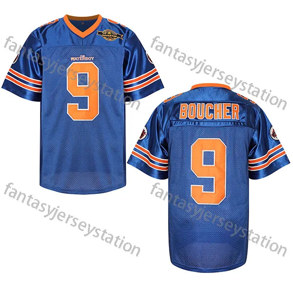 IN STOCK Men's 95 Football Movie Jersey Red Hennessy Queens Bridge Football Jers - SitterJersey.com