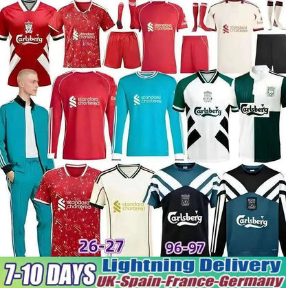 Liverpool Kit 25 26 27 Soccer Jerseys Mohamed Salah ISAK Wirtz Ekitike SZOBOSZLA - SitterJersey.com