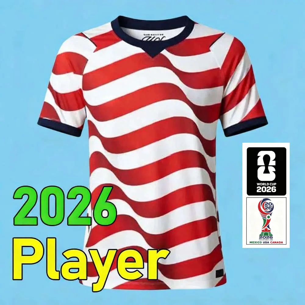 usa jersey 2026 worldcup Usa Soccerjersey 2026 World Cup PULISIC BALOGUN Footbal - SitterJersey.com