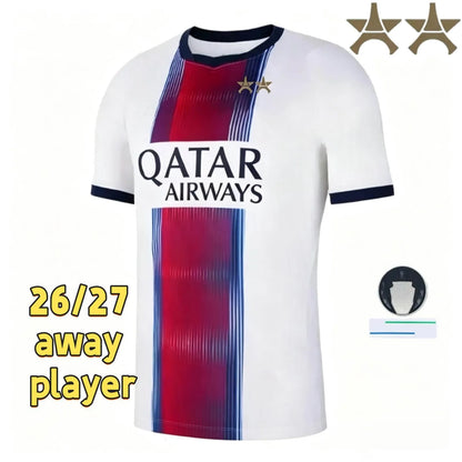 Psge jersey 26 27 DEMBELE HAKIMI BARCOLA NEVES ZAIRE EMERY DONNARUMMA MARQUINHOS - SitterJersey.com