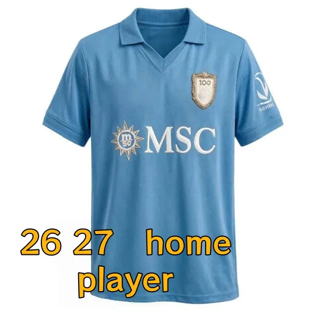 Maglia SSC Napoli jersey 26 27 football shirt kit Kids DE BRUYNE McTominay Naple - SitterJersey.com