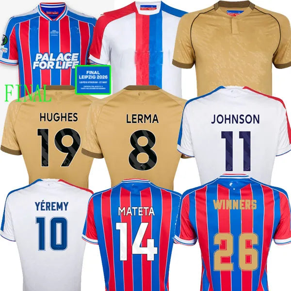 2026 Crystals GUEHI YEREMY final Palaces soccer jersey Sarr Nketiah Kamada 25 26 - SitterJersey.com