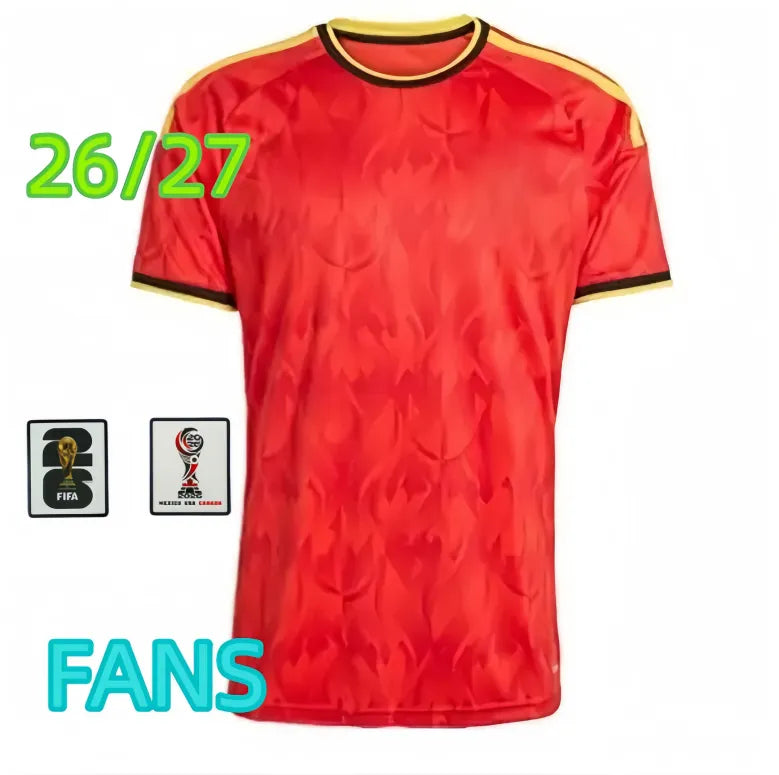 2026 Belgium World Cup Soccer Jerseys DE BRUYNE R. LUKAKU E. HAZARD 25 26 MERTEN - SitterJersey.com