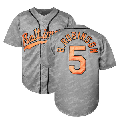 Orange Baltimo Re Baseball Jerseys Men's Sewing Embroidery High Quality In Stock - SitterJersey.com