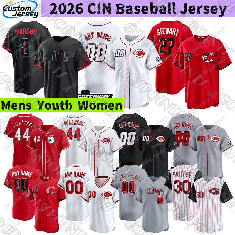 Baseball Jerseys DE LA CRUZ Christian GRIFFEY Jeimer Frankie Custom Baseball Men - SitterJersey.com