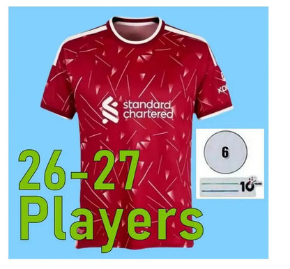 LFC 25 26 27 Liveropool Jersey ISAK WIRTZ EKITIKE M.SALAH VIRGIL Liveropool socc - SitterJersey.com