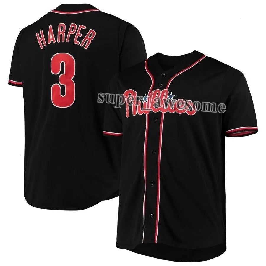 Bryce Harper Baseball Jersey Trea Turner Kyle Schwarber JT Realmuto Alec Bohm Br - SitterJersey.com