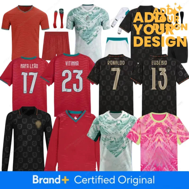 Portugal 2026 World Cup Jersey Argentina World Cup 2026 Soccer Jerseys MESSI GARNACHO DE PAUL National Team MARTINEZ KUN AGUERO Maradona Football Shirts 26 27 Women Men Kids Kit - SitterJersey.com