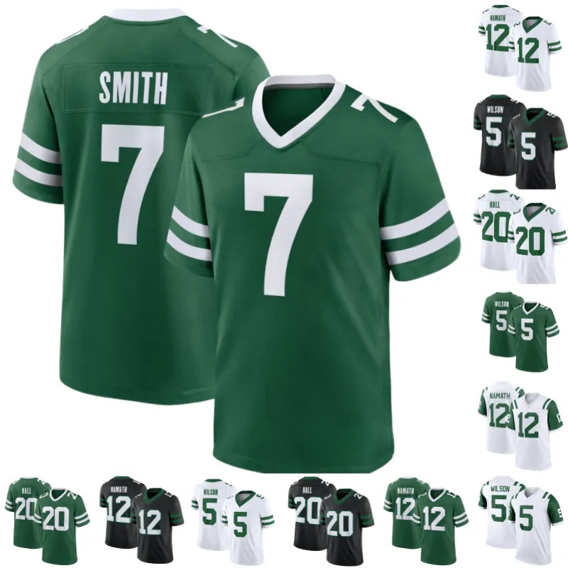 New YorkCity JetsS jersey Kenyon Sadiq David Bailey Omar Cooper Jr Geno Smith Ga - SitterJersey.com
