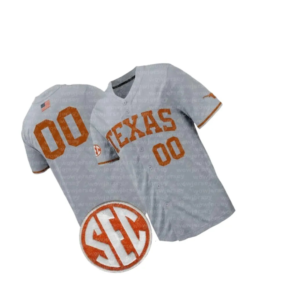 Texas Longhorns Baseball Jerseys Luke Harrison Cal Higgins Max Grubbs Connor McC - SitterJersey.com