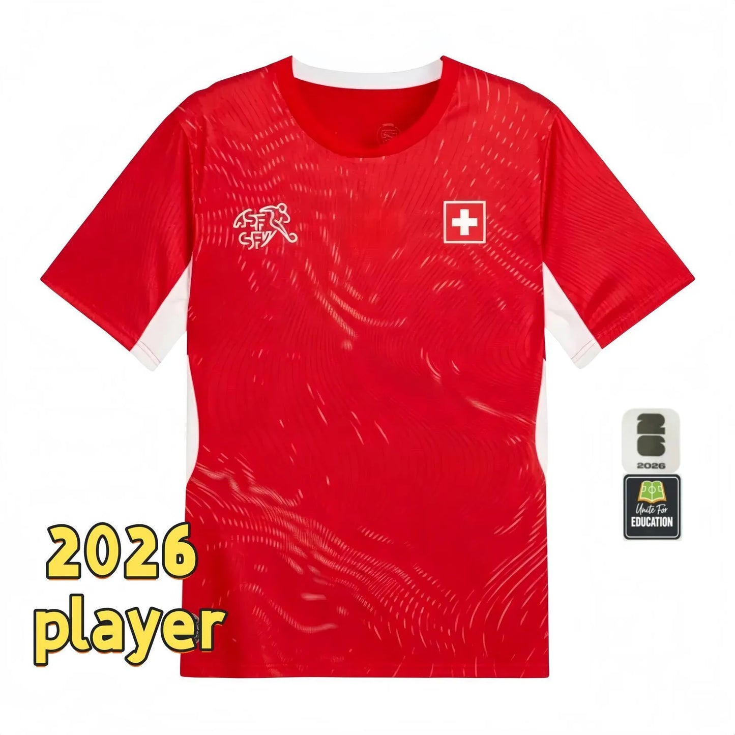 Switzerland National Team World Cup Soccer Jerseys ELVEDI AKANJI ZAKARIA SOW RIE - SitterJersey.com