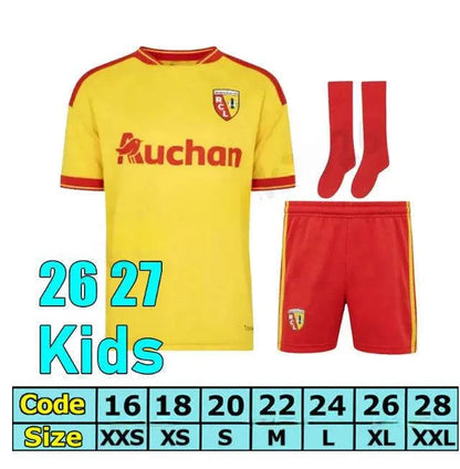 25 26 27 Home Away Maillot RC Lens Soccer Jerseys THIRD Saint-Barbe Special KAKU - SitterJersey.com