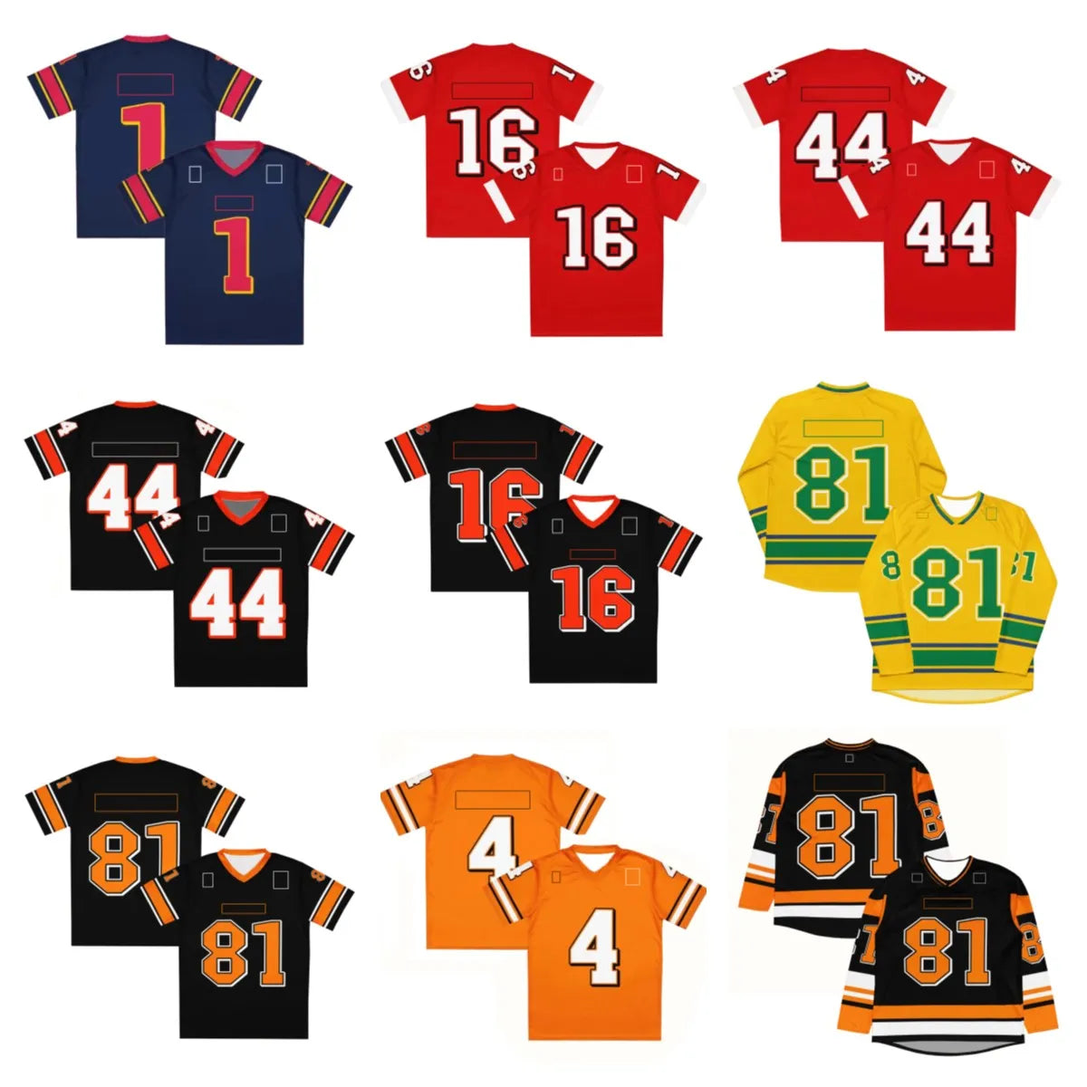 #7 MORAN Comfy V-Neck Football Jerseys Men Mesh Embroidery for Training and Comp - SitterJersey.com