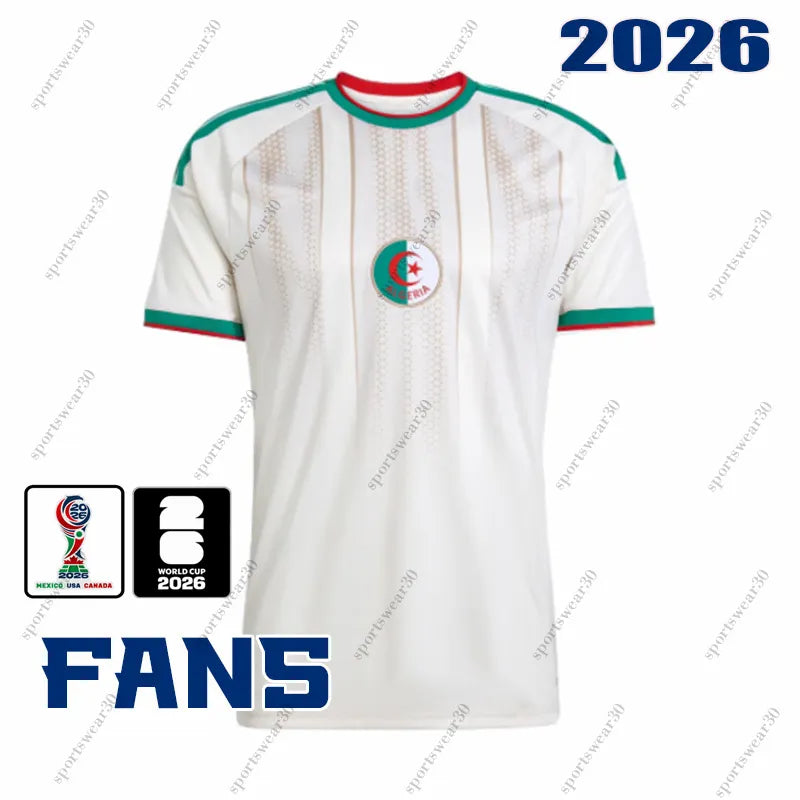 Algeria worldcup 2026 Maza Ait-Nouri Gouiri Amoura Hadj Moussa Soccer Jerseys Bo - SitterJersey.com