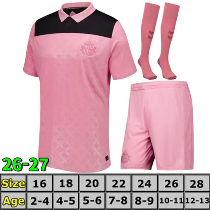 2026-27 sunderland Soccer JerseyS Home away third 25/26 RED BLACK KIDS s STEWART - SitterJersey.com