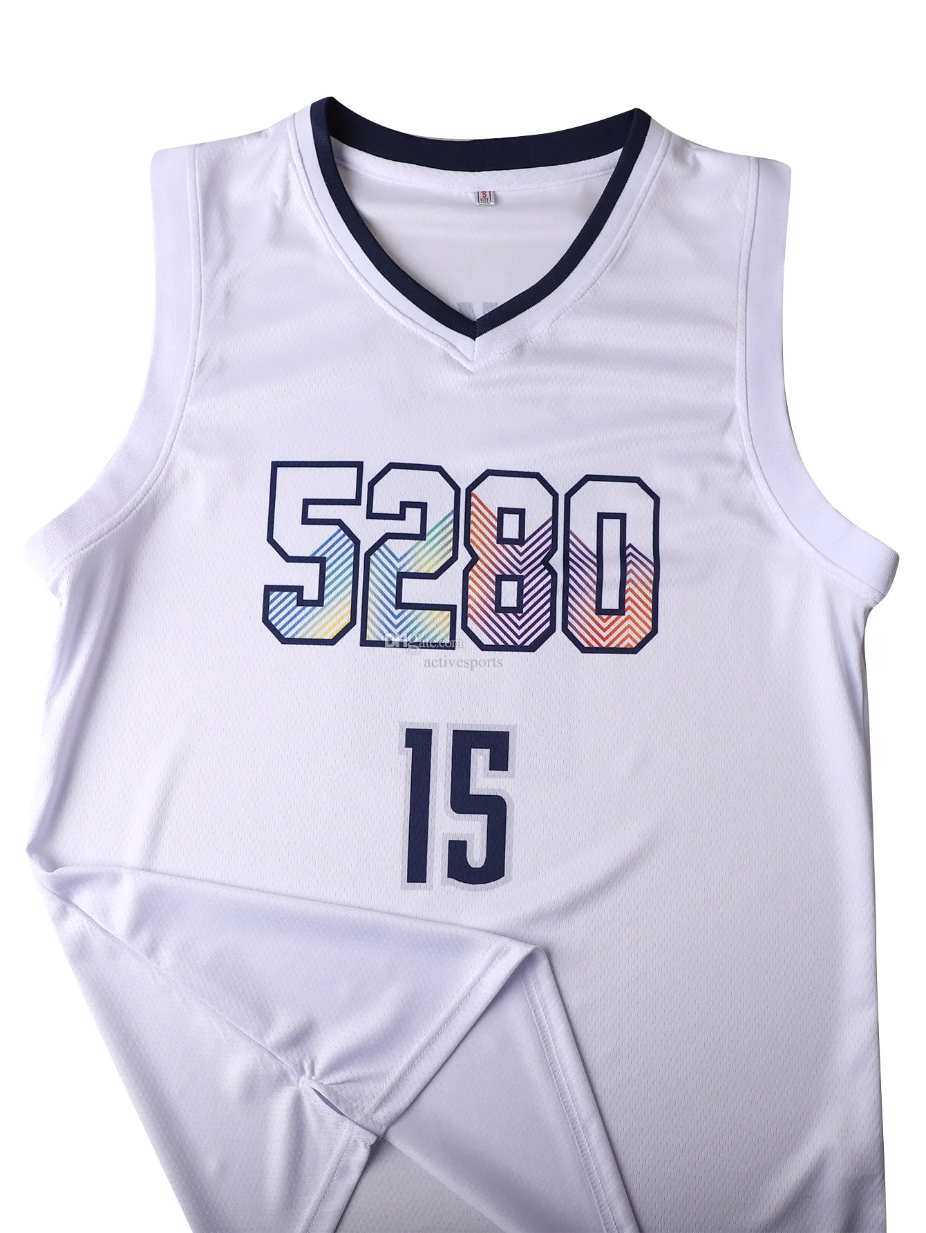 IN STOCK Mens #15 Jokic Basketball Jersey Embroidered Sports Jersey Double Stitc - SitterJersey.com