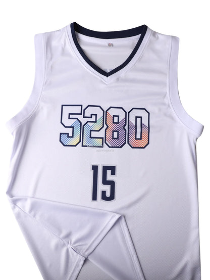 IN STOCK Mens #15 Jokic Basketball Jersey Embroidered Sports Jersey Double Stitc - SitterJersey.com
