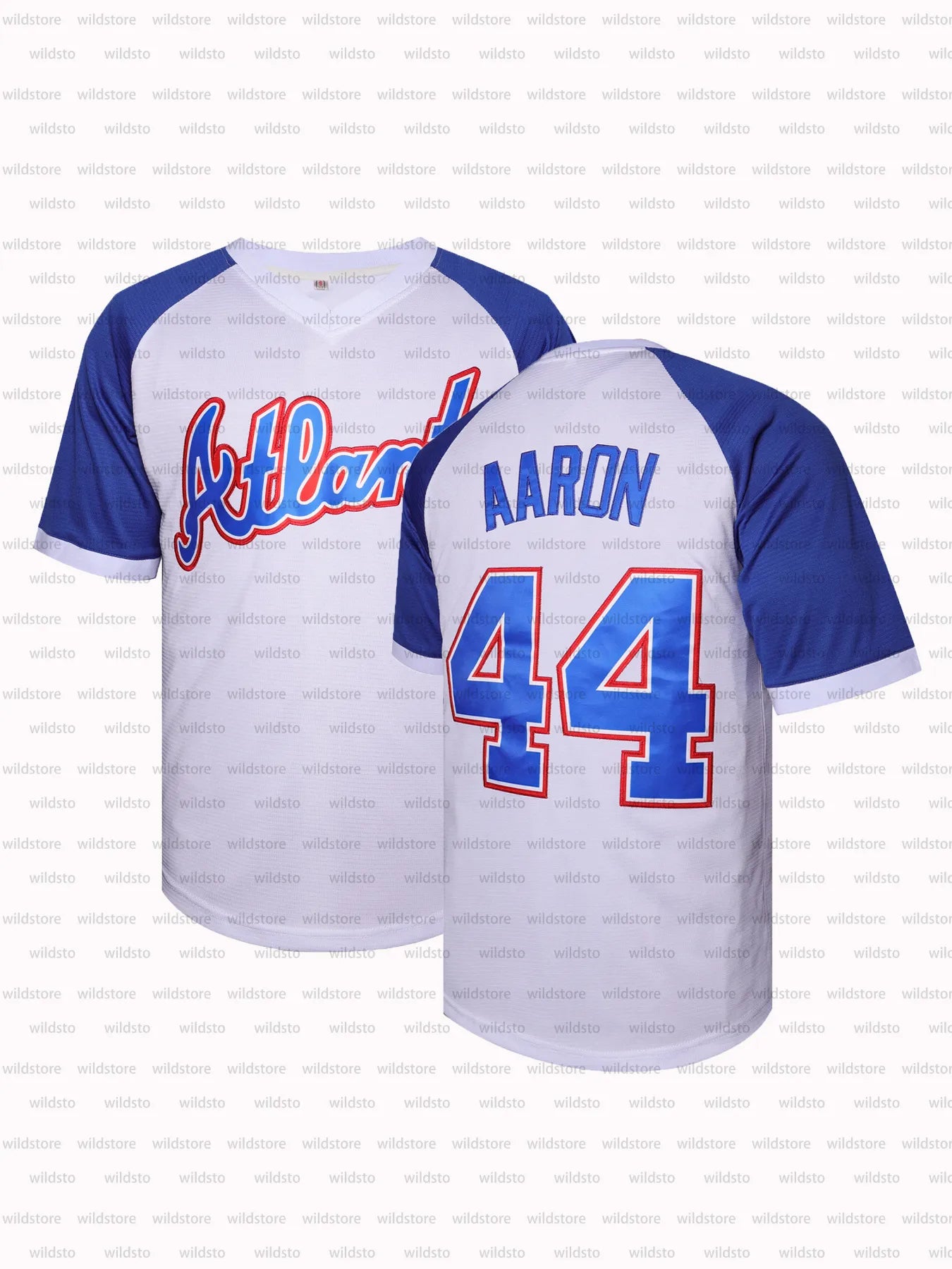 #17 Blue Men's Shohei Relaxed Ohtani 42 Robinson Fit Embroidered V-Neck Button U - SitterJersey.com