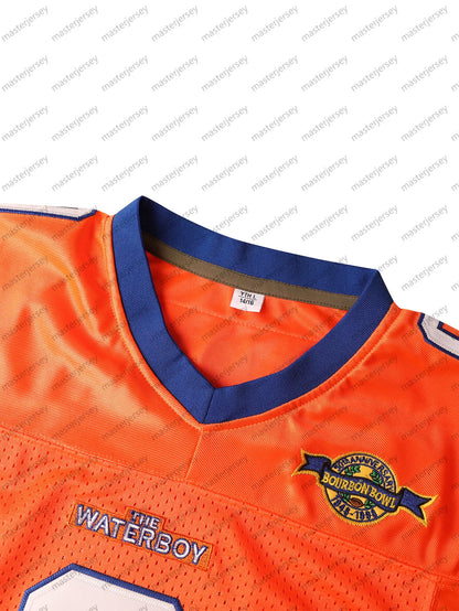 Youth/Kids #9 BOUCHER Orange Loose Breathable American Football Jerseys Embroide - SitterJersey.com