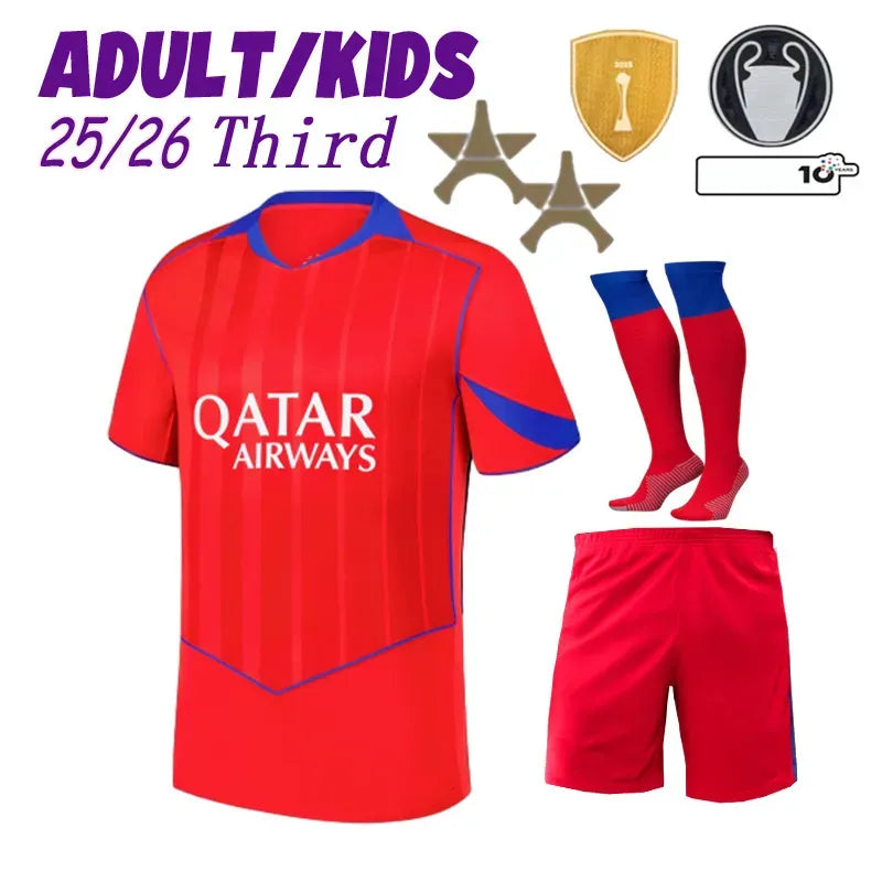 Psges jersey Soccer Jerseys DEMBELE HAKIMI 25 26 27 enfants 2026 football shirts - SitterJersey.com