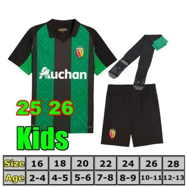 25 26 27 Home Away Maillot RC Lens Soccer Jerseys THIRD Saint-Barbe Special KAKU - SitterJersey.com