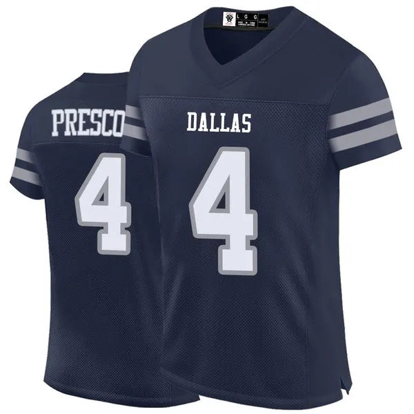 88 Lamb Parsons Prescott Diggs Aubrey 2024 Football Jerseys Ferguson Rush Stauba - SitterJersey.com