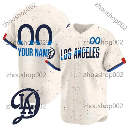 2025 Custom Dodgers Jersey Shohei 17 Ohtani Mookie 50 Betts 18 Yamamoto Freddie  - SitterJersey.com