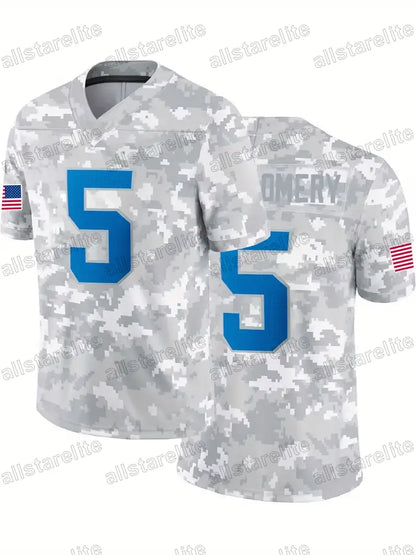 24-25 #87 Kelce #15 Mahomes Camo Salute to Service Football Jersey Custom Any Na - SitterJersey.com