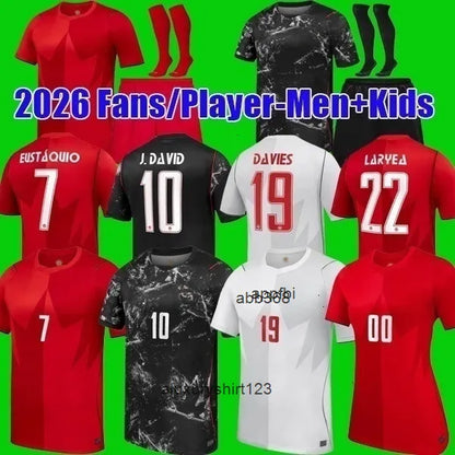 S-4XL Canada 2026 World Cup Away Third Kits DAVIES Soccer Jersey DAVID EUSTAQUIO - SitterJersey.com