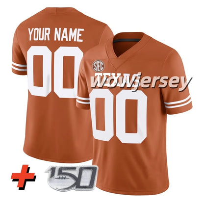 2026 Texas Longhorns Arch Manning Football Jersey Derrek Cooper Ryan Wingo Trevo - SitterJersey.com